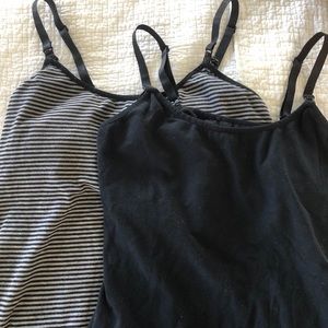 Set of 2 maternity/nursing tanks - Pea in the Pod